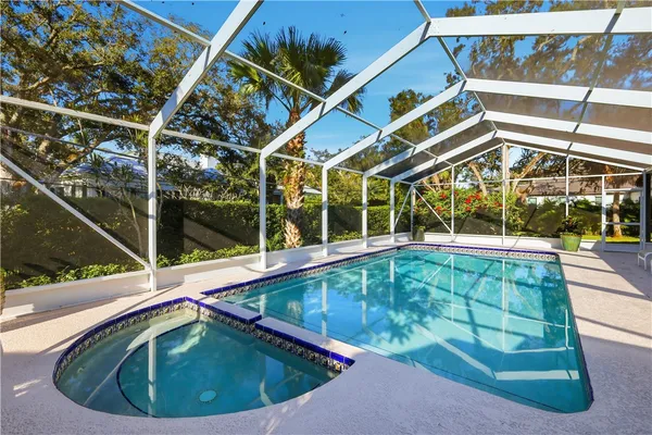 a view of outdoor space with swimming pool