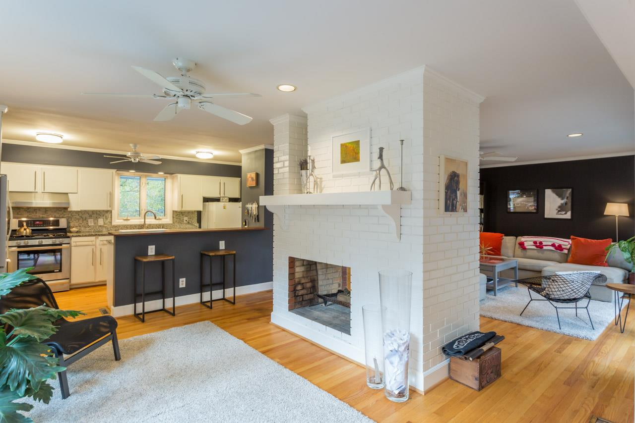3461 Leonard Street Raleigh, NC 27607 - Photo 24 of 25 Great flow between rooms makes it easy to entertain, indoors and out! Awesome Open Floor Plan