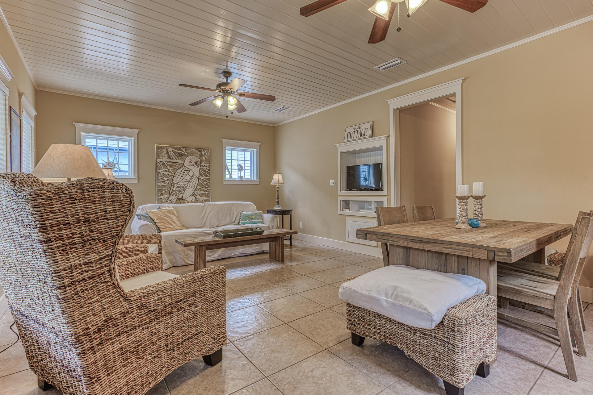 18 Draper Lane Santa Rosa Beach, FL 32459 - Photo 36 of 63 a living room with furniture and a chandelier