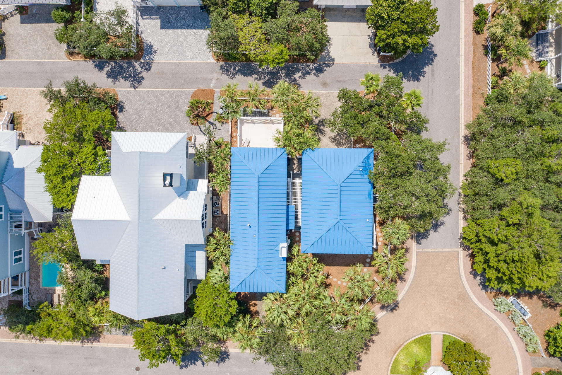 18 Draper Lane Santa Rosa Beach, FL 32459 - Photo 62 of 63 an aerial view of a house with swimming pool and garden