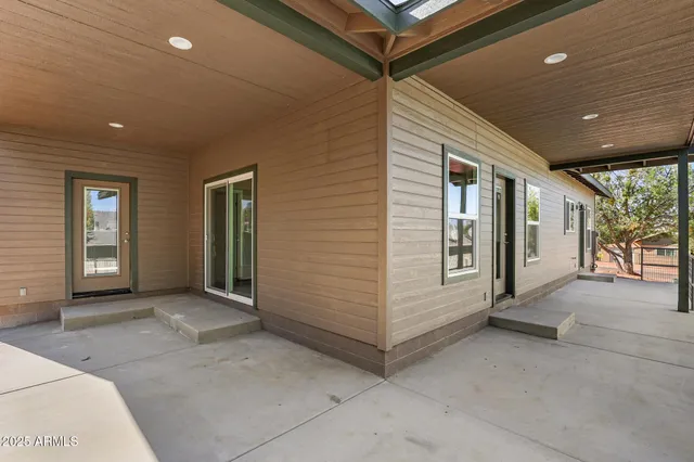 a view of a hallway with entryway