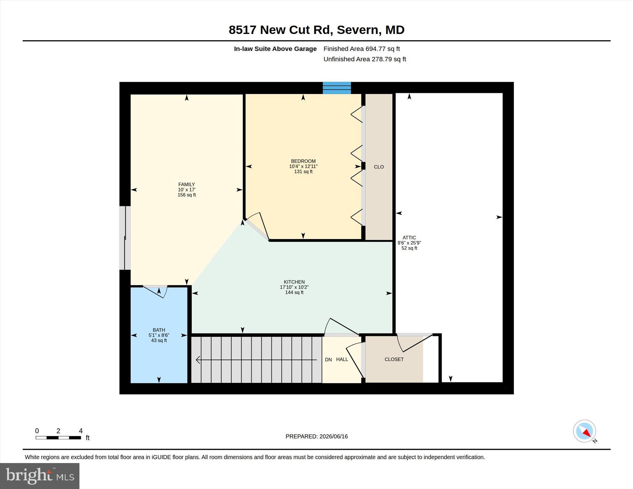 8517 New Cut Road Severn, MD 21144 - Photo 111 of 113 In Law Suite Above Garage Floor Plan