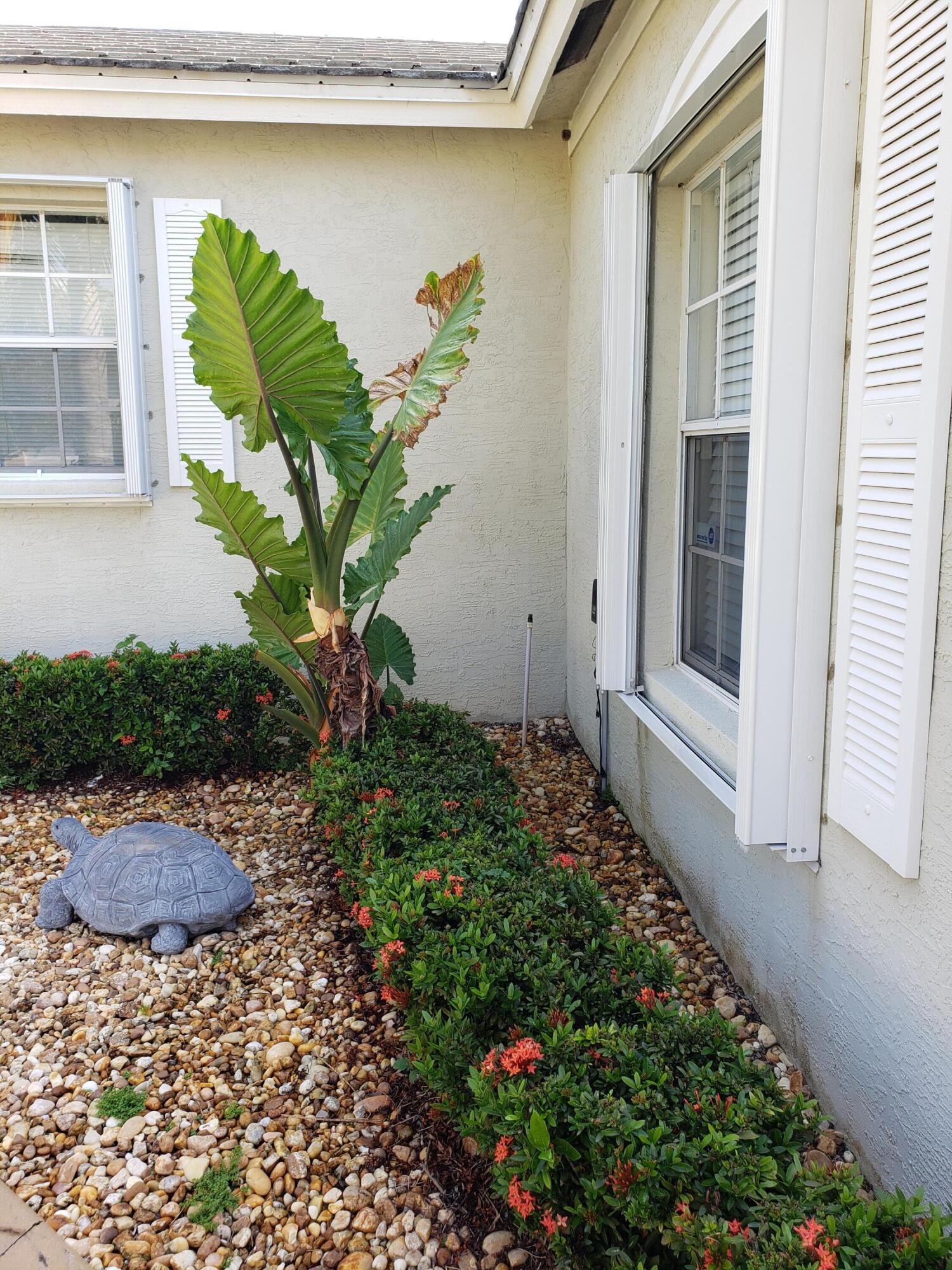 357 Southwest Coconut Key Way Port St. Lucie, FL 34986 - Photo 53 of 56 a view of a house with a backyard and a garden