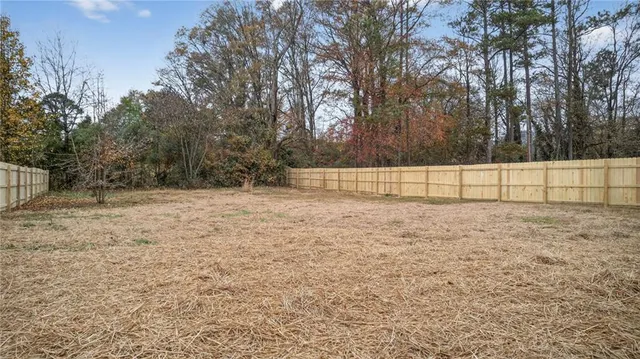 a view of backyard space