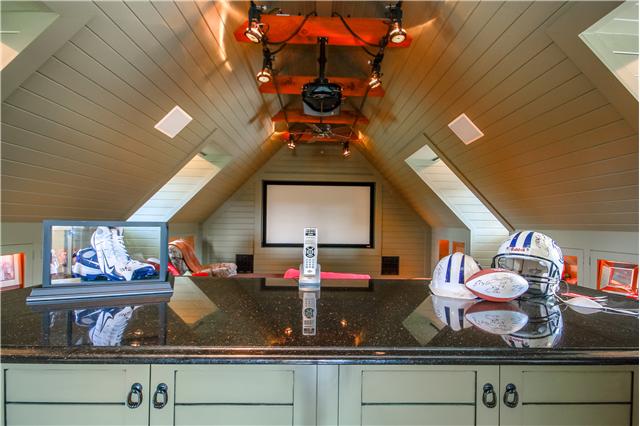 4545 Peytonsville Road Franklin, TN 37064 - Photo 18 of 20 HOME THEATER PERFECT FOR WATCHING ANY SPORTS GAME OR MOVIE ON THIS 105" STATE OF THE ART SCREEN
