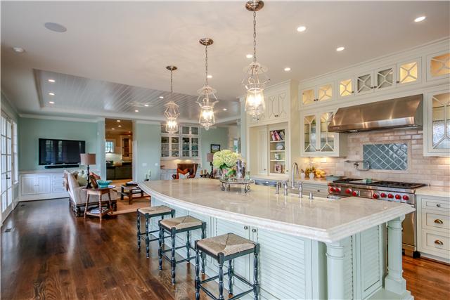 4545 Peytonsville Road Franklin, TN 37064 - Photo 10 of 20 THE KITCHEN IS LOCATED RIGHT OFF THE FAMILY ROOM, BREAKFAST ROOM AND OVERLOOKS THE POOL, SPA AND OUTDOOR LIVING AREAS.