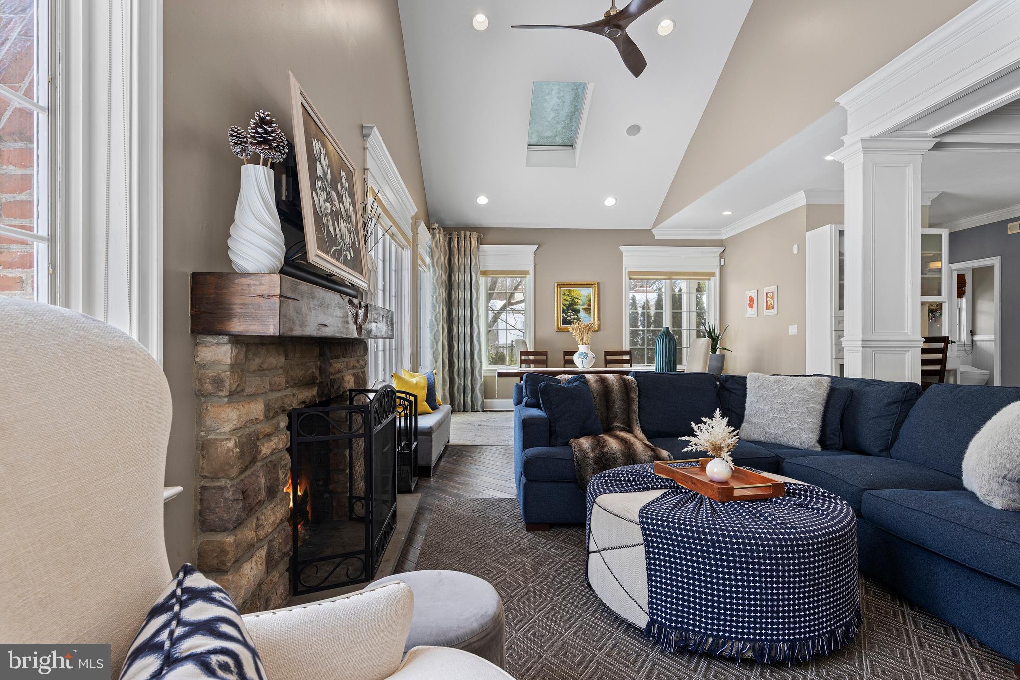 731 King Of Prussia Road Radnor, PA 19087 - Photo 14 of 58 wood burning fireplace in family room