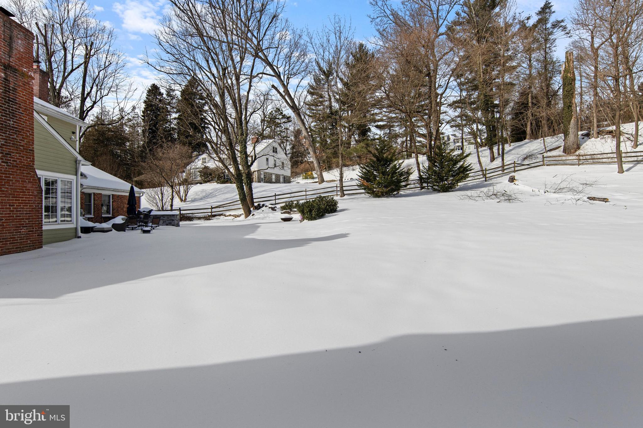 731 King Of Prussia Road Radnor, PA 19087 - Photo 48 of 58 rear yard - private, tree lined