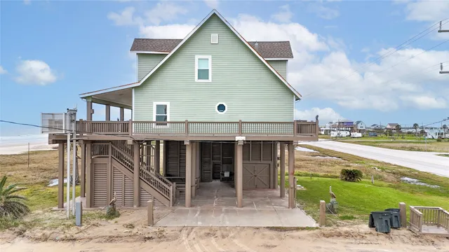 a view of a house with a balcony