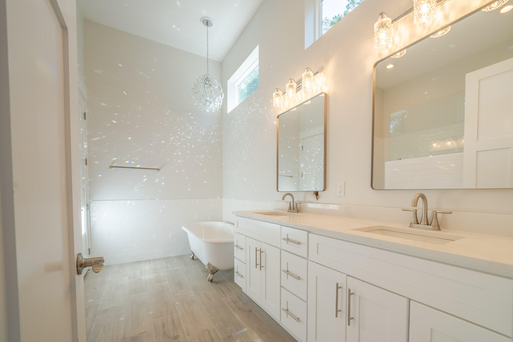 116 East Georgie Street Point Washington, FL 32459 - Photo 33 of 46 a bathroom with a double vanity sink mirror and double