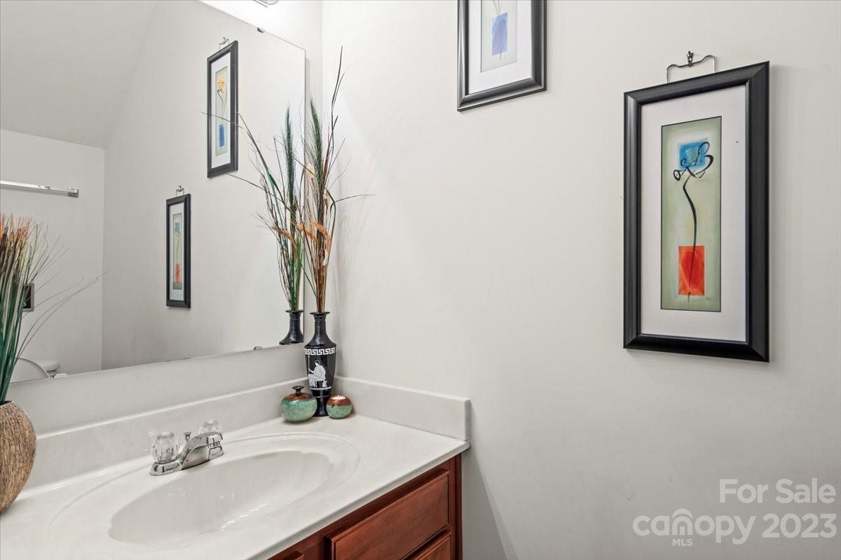 13004 Rothe House Road Charlotte, NC 28273 - Photo 5 of 27 a bathroom with a sink and a mirror