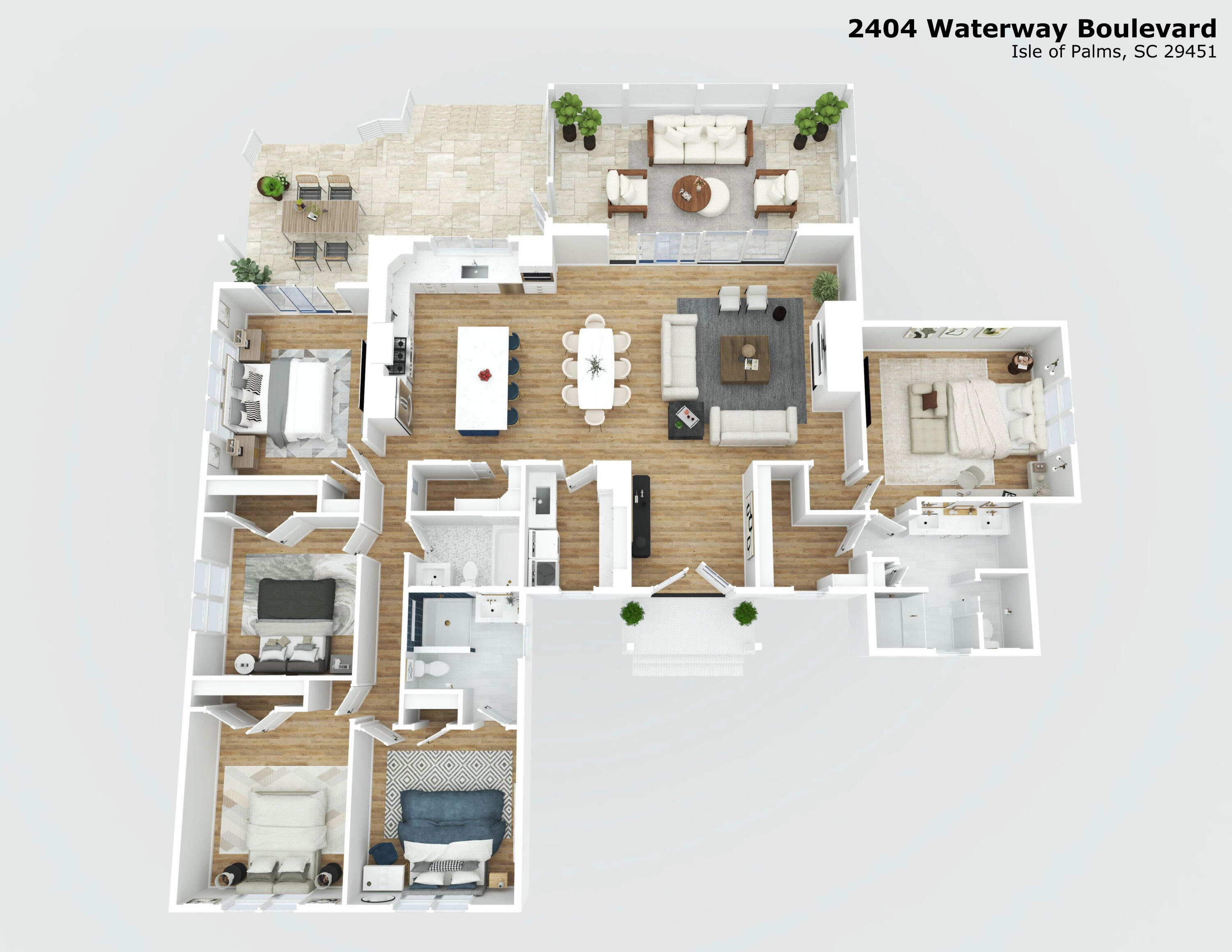 2404 Waterway Boulevard Isle of Palms, SC 29451 - Photo 56 of 57 floorplan_3D