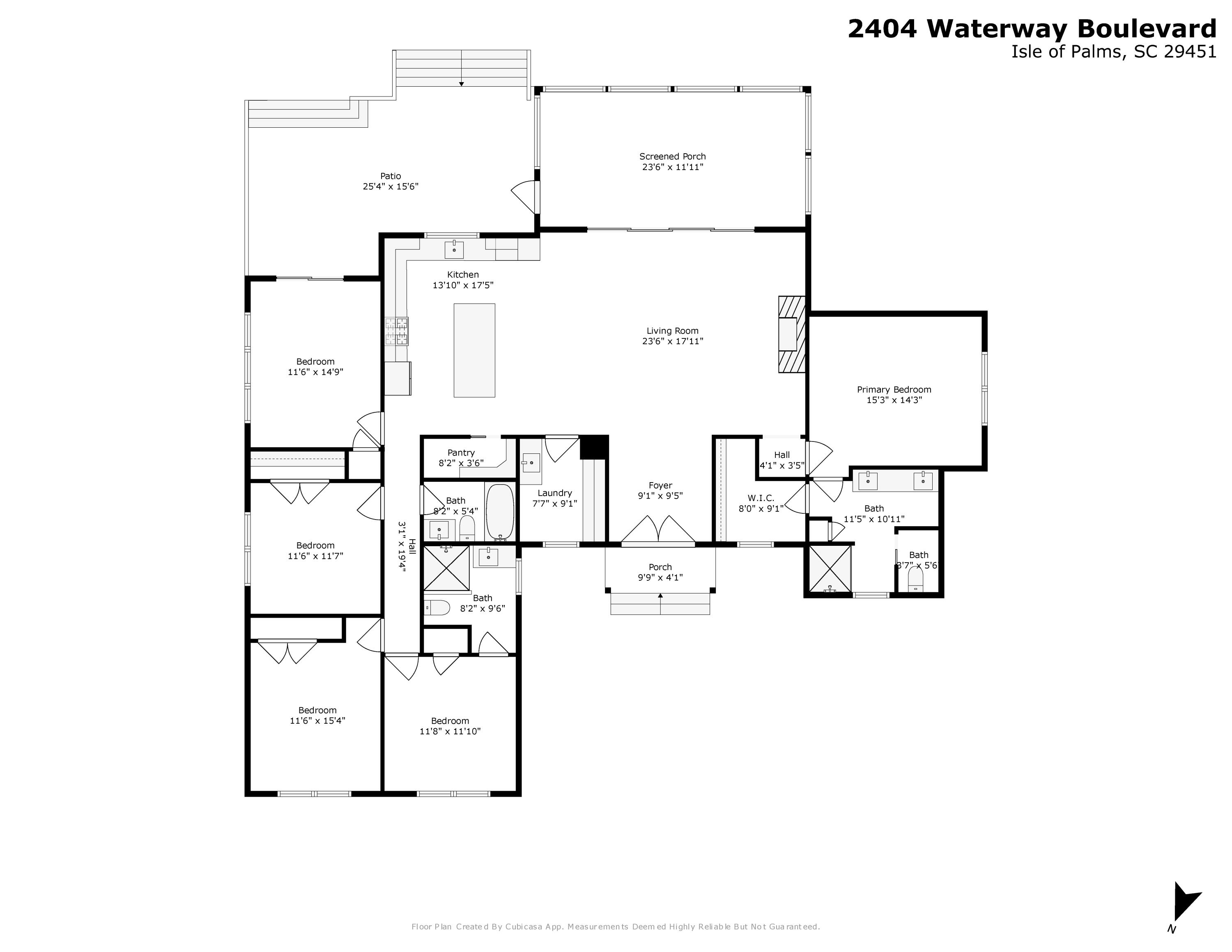 2404 Waterway Boulevard Isle of Palms, SC 29451 - Photo 57 of 57 2404 waterway 2D_floorplan-2