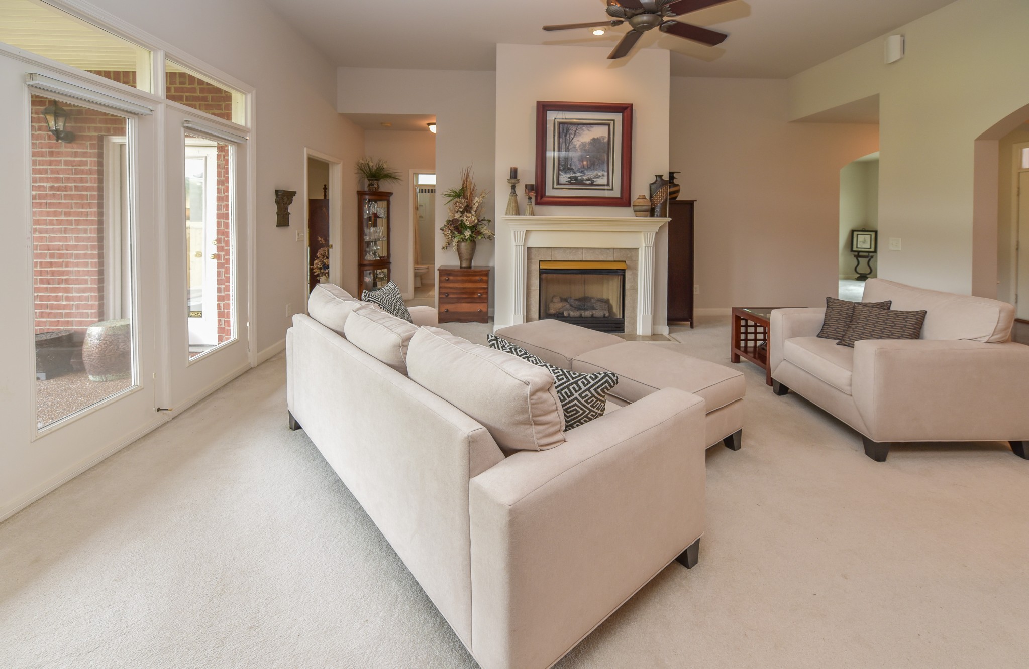 157 Stoners Glen Road Hermitage, TN 37076 - Photo 12 of 24 a living room with furniture and a fireplace