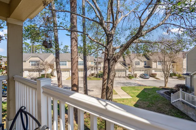 a view of a two chairs in the deck