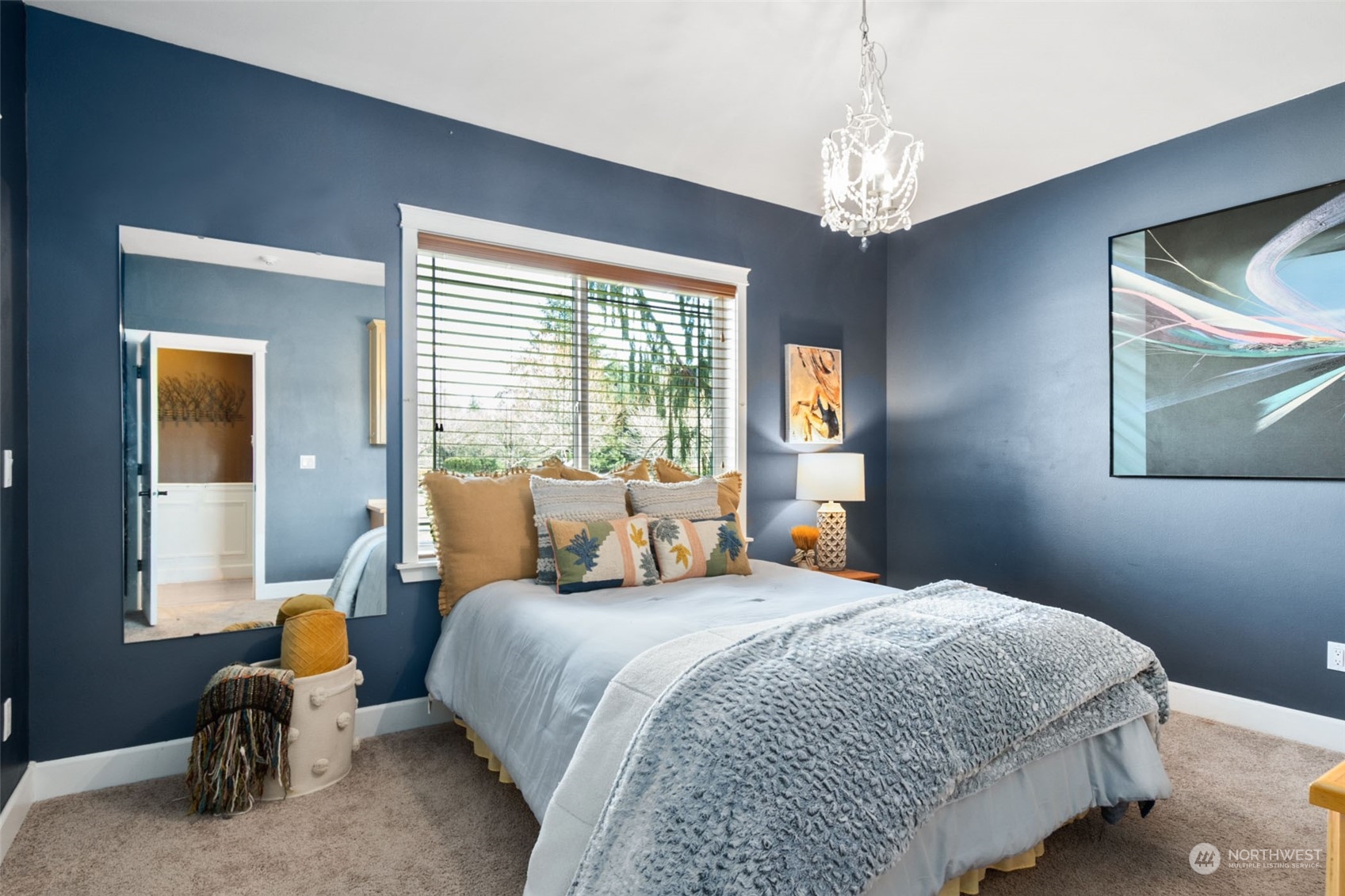 6504 263rd Street East Graham, WA 98338 - Photo 16 of 38 a bedroom with bed and window