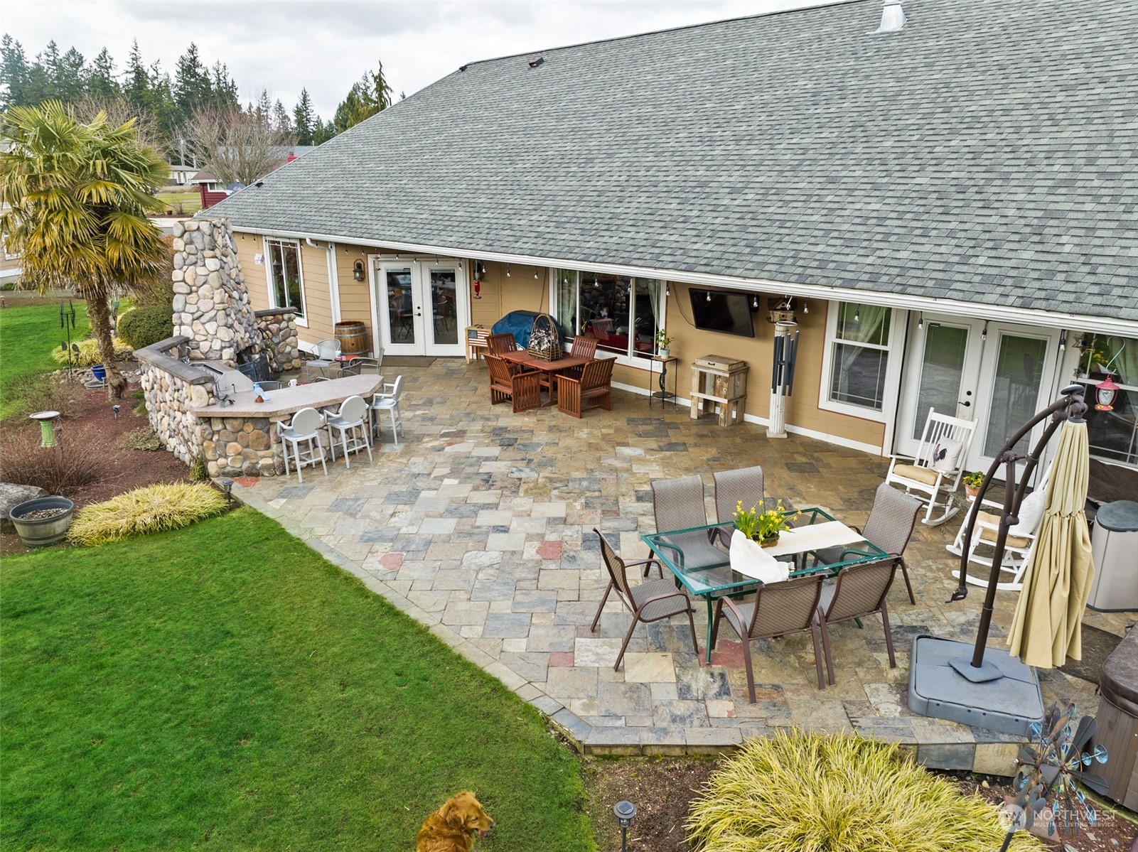6504 263rd Street East Graham, WA 98338 - Photo 26 of 38 a view of a yard with furniture