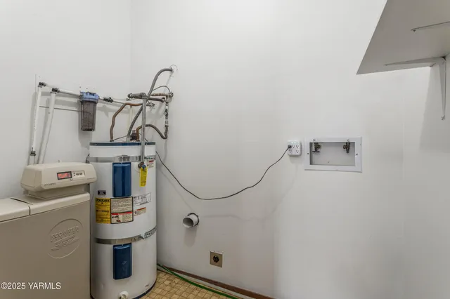 a room with storage and utility