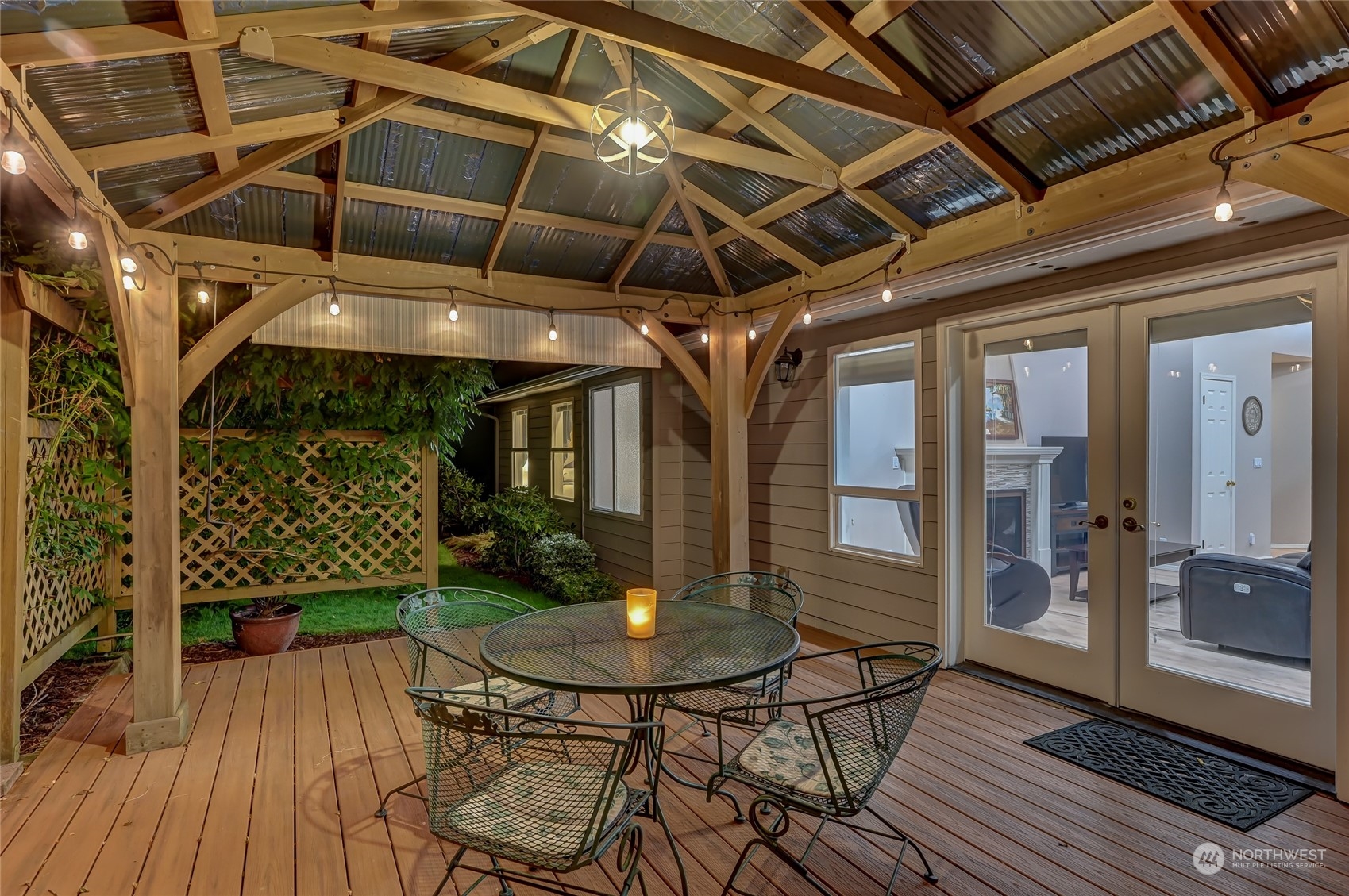 2504 240th Street Southeast Bothell, WA 98021 - Photo 35 of 40 a view of a porch with furniture and wooden floor
