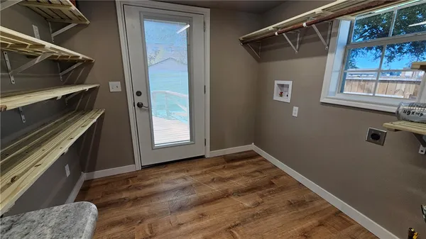 a view of an empty room