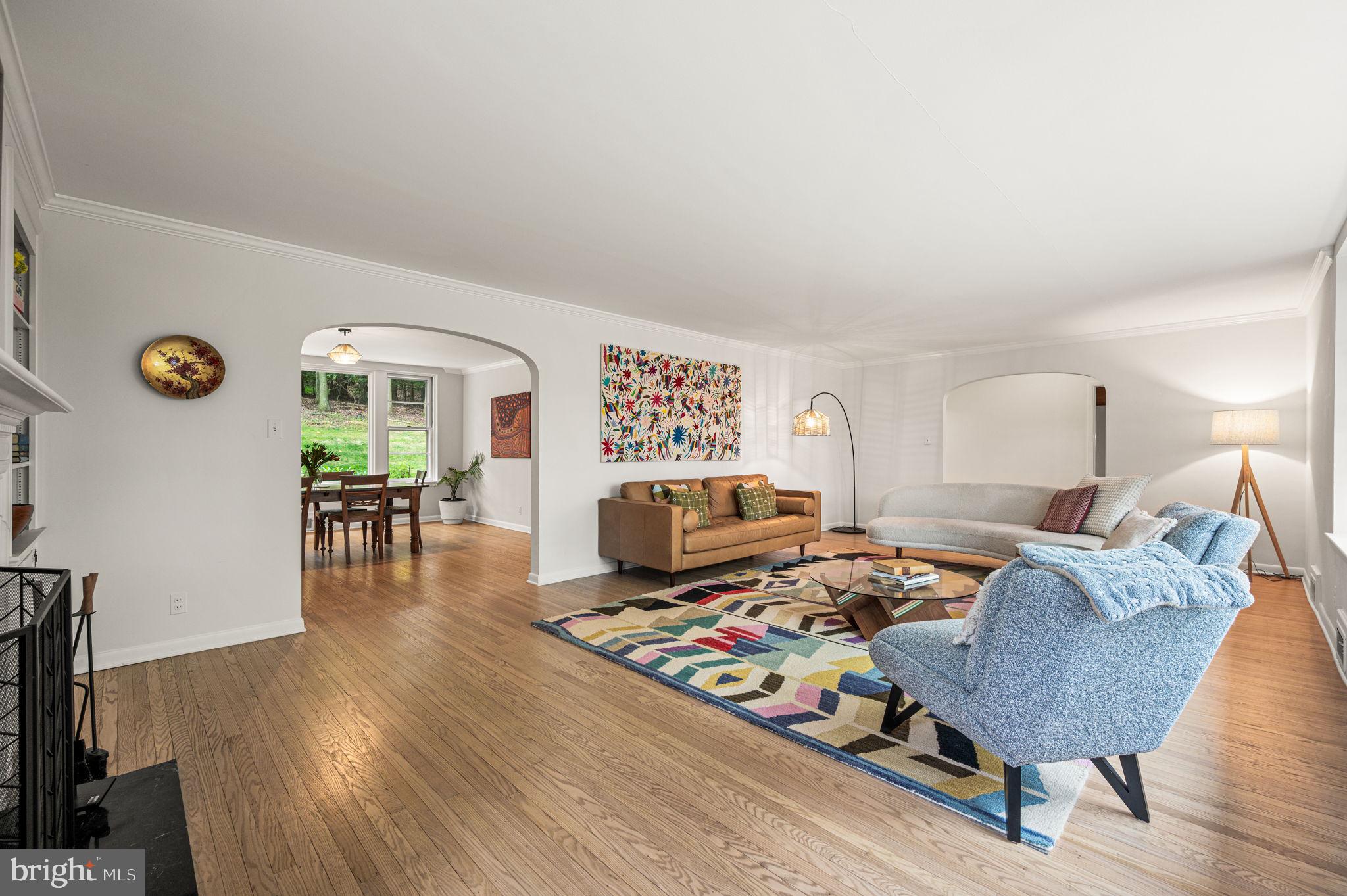 434 Pugh Road Wayne, PA 19087 - Photo 11 of 47 a living room with furniture and wooden floor