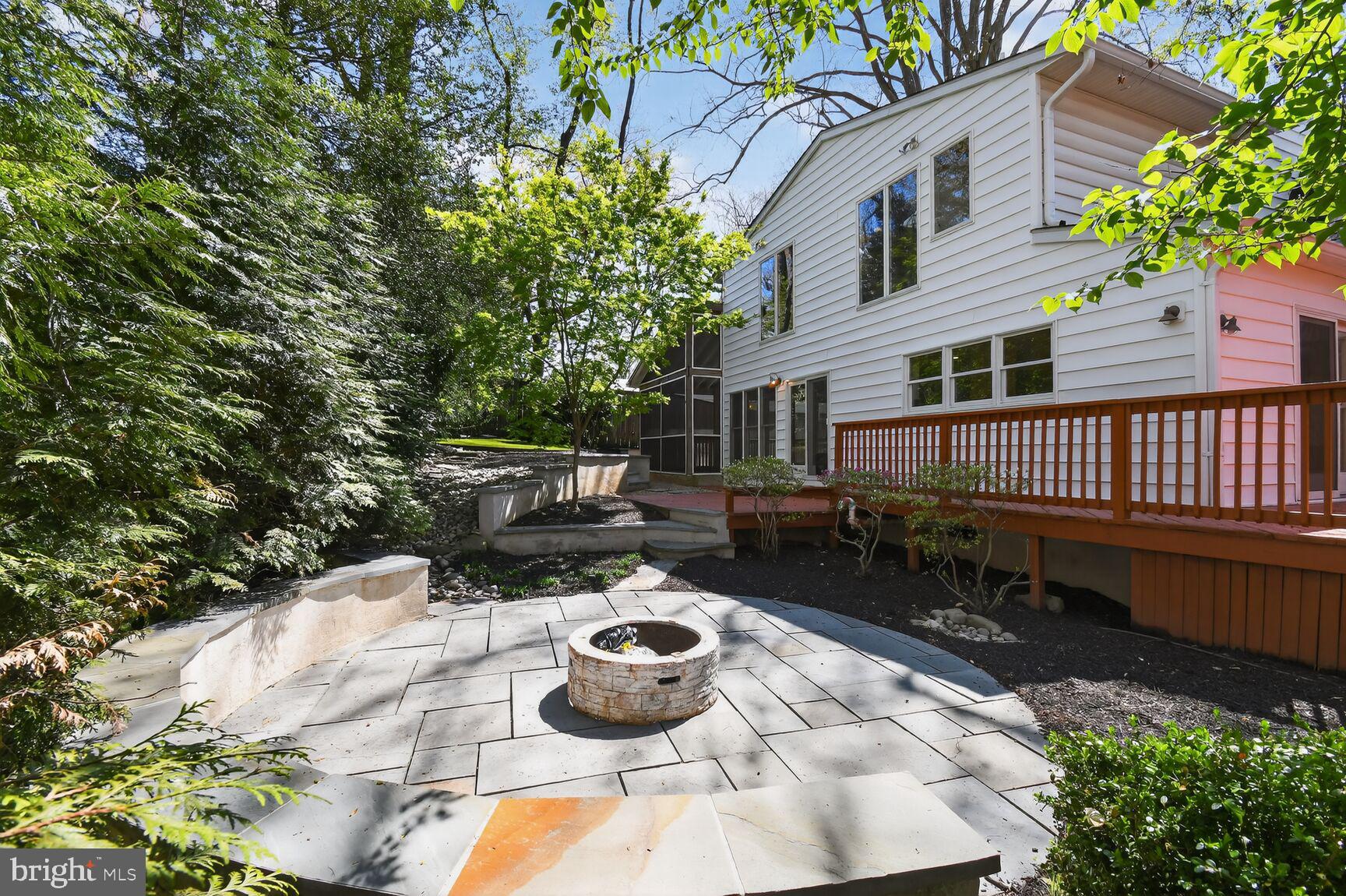 12 Parkside Road Silver Spring, MD 20910 - Photo 48 of 55 Flagstone patio featuring Firepit