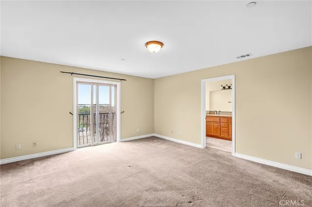 a view of an empty room