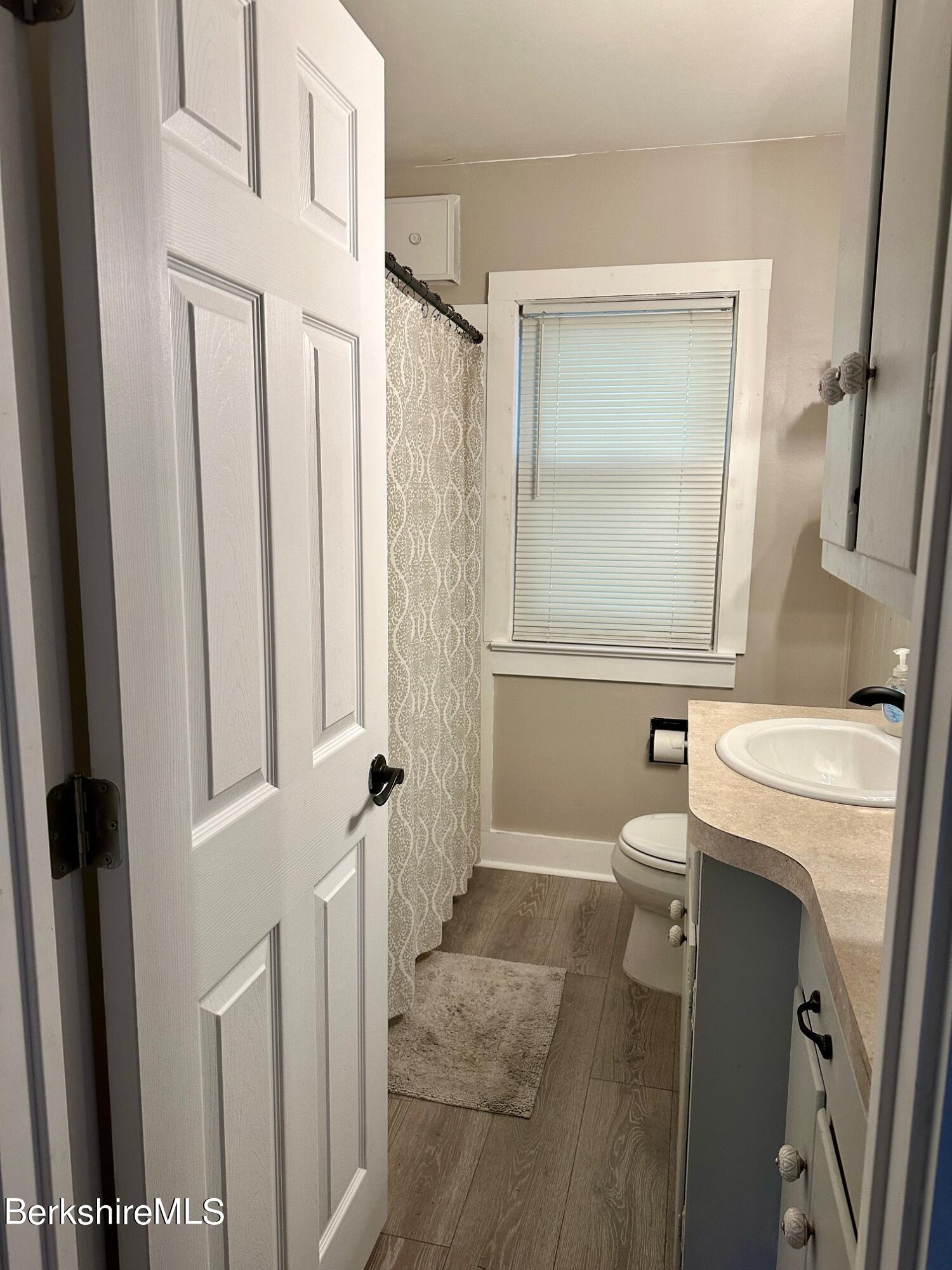 80 Preston Avenue Pittsfield, MA 01201 - Photo 9 of 33 a bathroom with a sink a toilet and a mirror