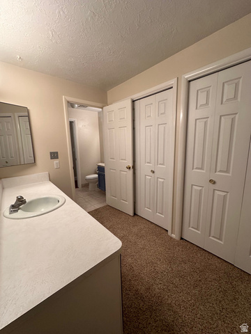 254 Meadow Lane Centerville, UT 84014 - Photo 21 of 34 Vanity countertop featuring an integrated sink with a chrome faucet