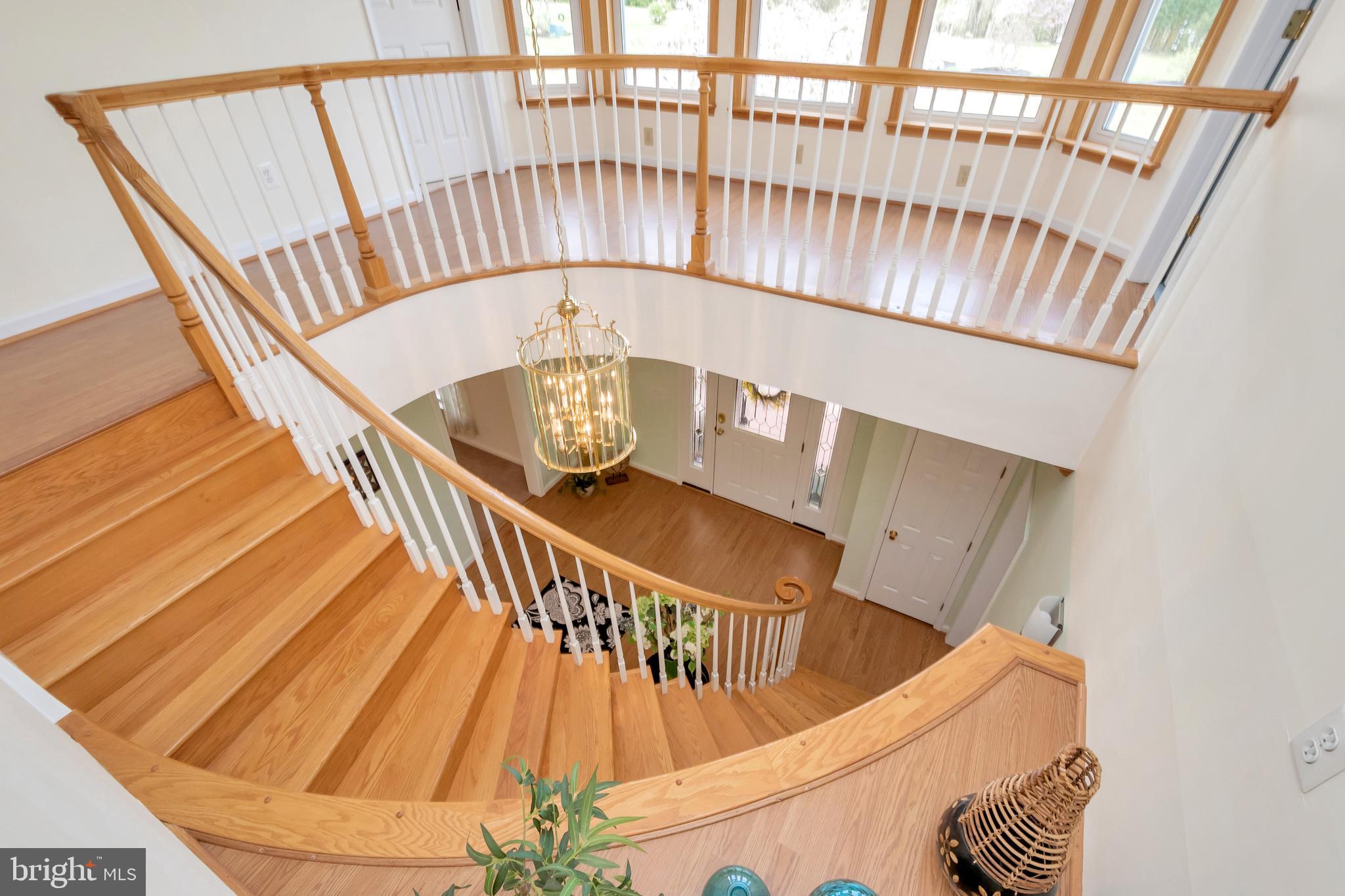 3358 White Hall Road King George, VA 22485 - Photo 35 of 56 Balcony view of the circular staircase.