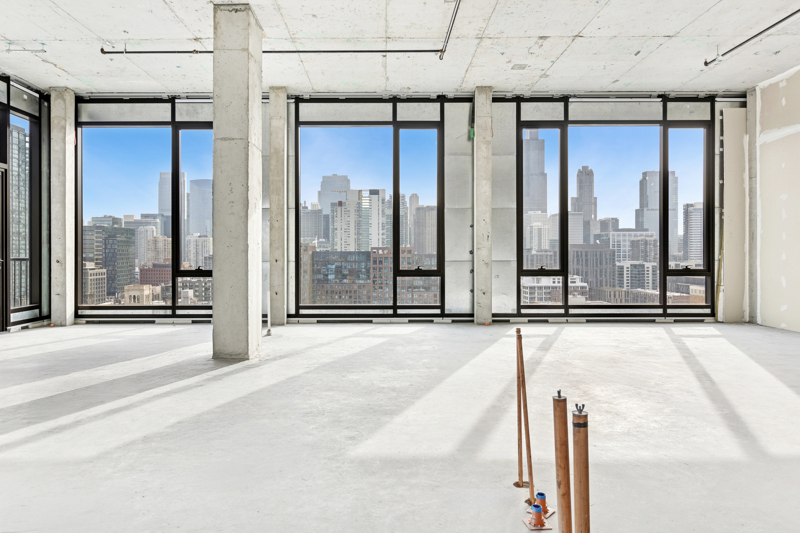 21 North May Street, Unit 1502 Chicago, IL 60607 - Photo 14 of 42 a view of a glass door with glass windows