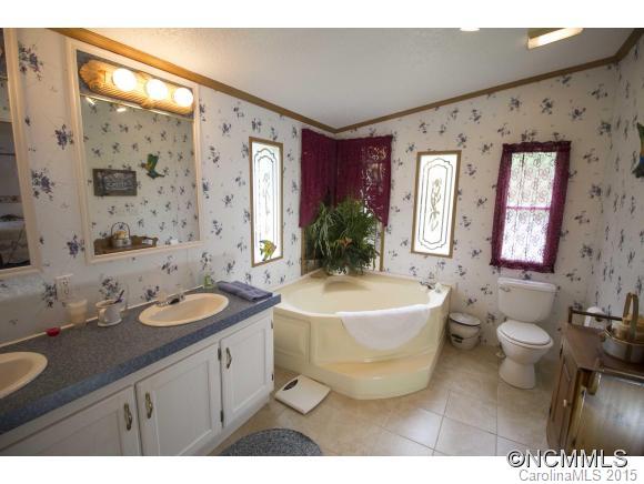 442 Van Arrington Road Clyde, NC 28721 - Photo 10 of 22 a spacious bathroom with a bathtub sink and mirror