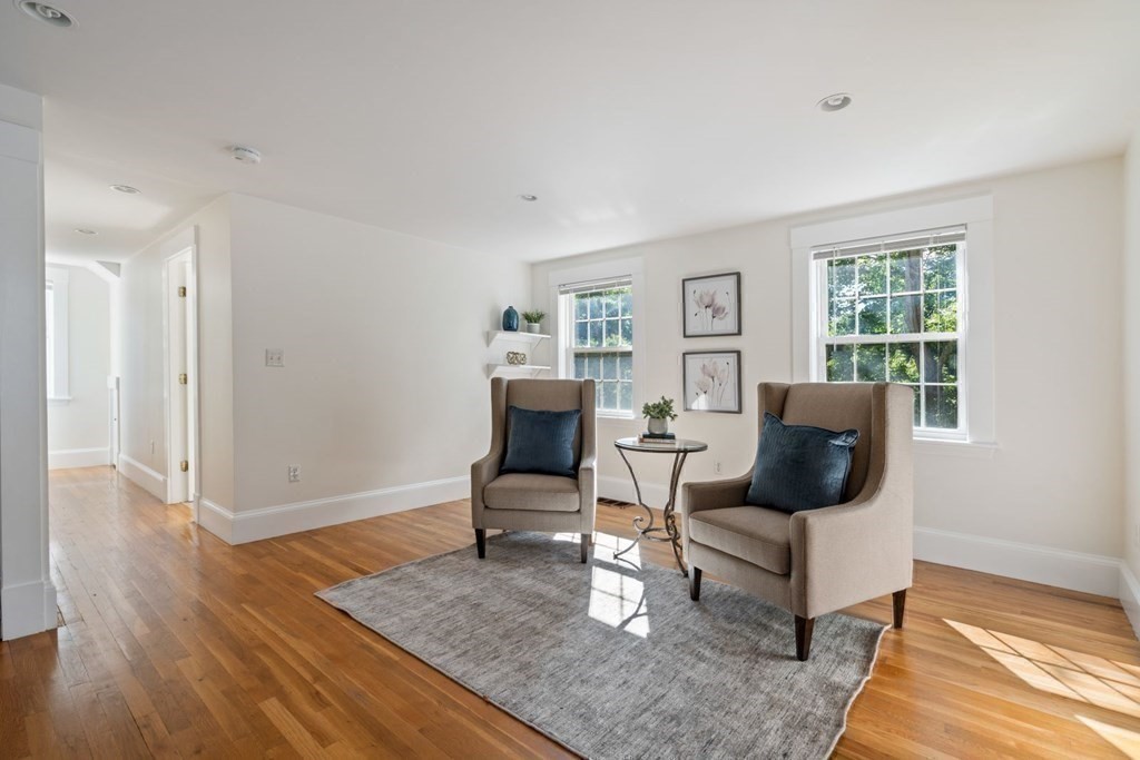 43 Hackensack Road Brookline, MA 02467 - Photo 17 of 24 a living room with furniture and wooden floor