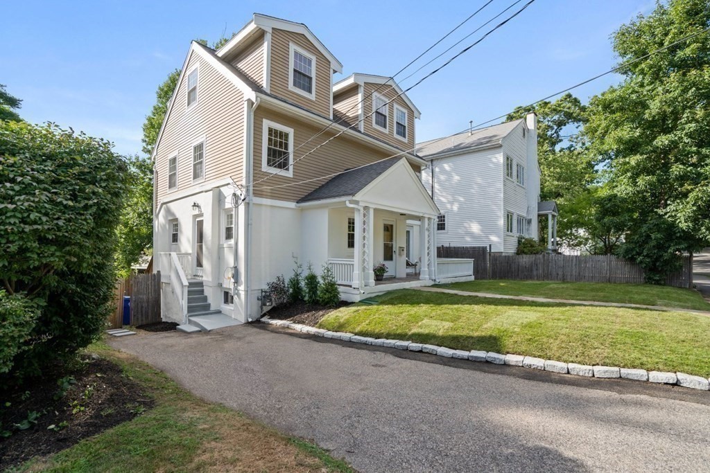 43 Hackensack Road Brookline, MA 02467 - Photo 4 of 24 a front view of a house with a yard