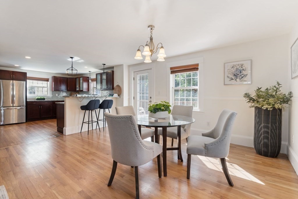 43 Hackensack Road Brookline, MA 02467 - Photo 9 of 24 a view of a dining room with furniture window and wooden floor