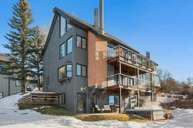 a front view of a building with street view