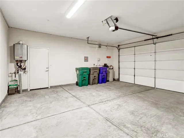 a view of a garage