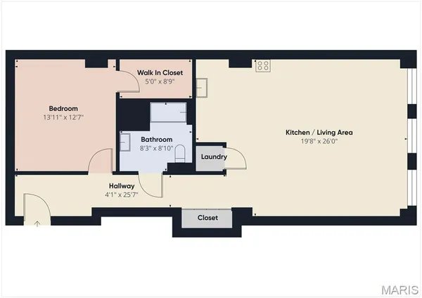 $1,200 | 1501 Locust Street, Unit 201, St. Louis, MO 63103