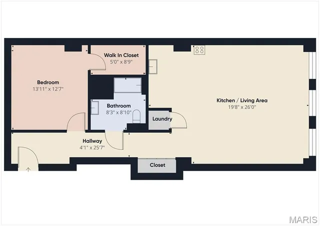 $1,300 | 1501 Locust Street, Unit 201, St. Louis, MO 63103
