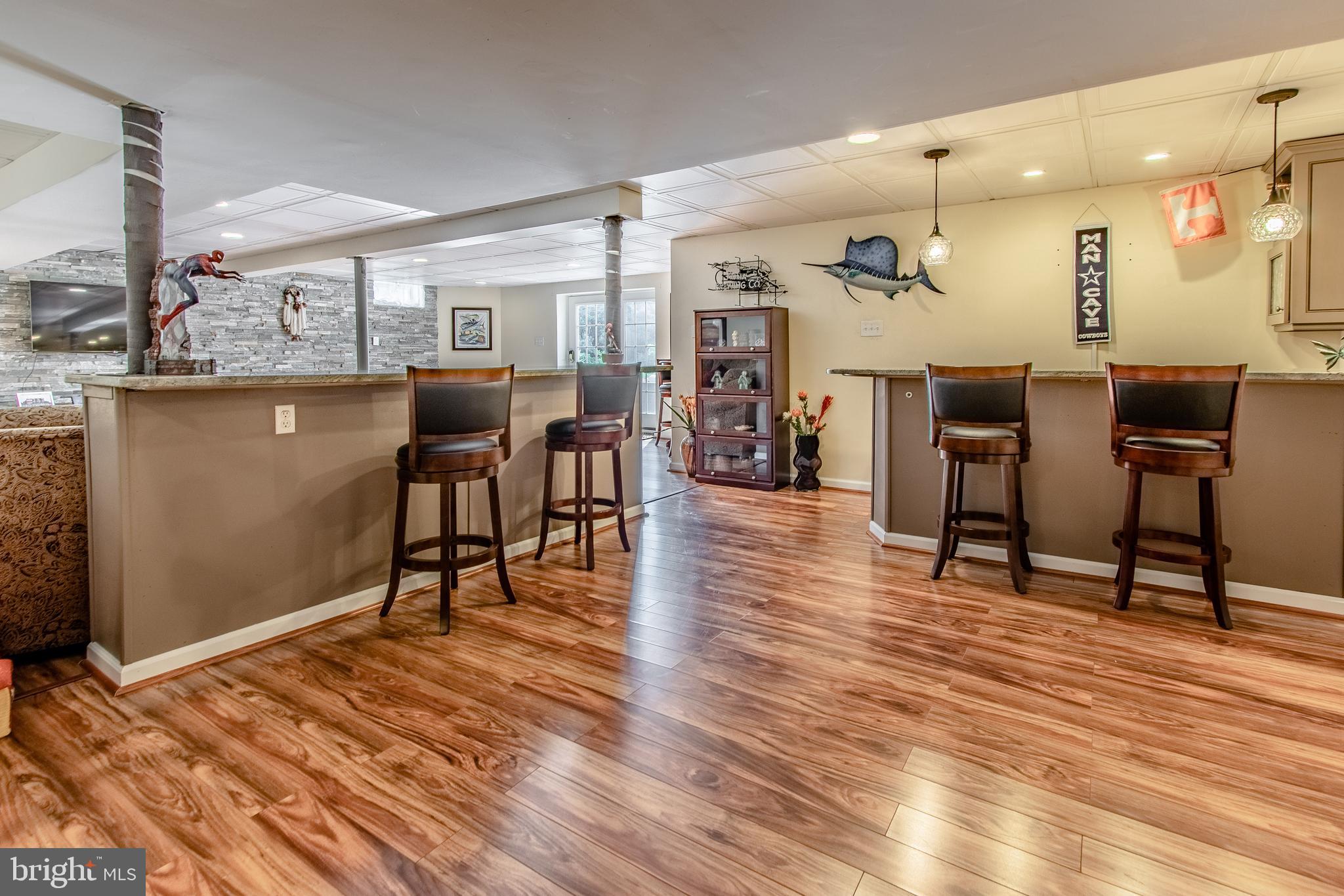85 Milford Road Chester Springs, PA 19425 - Photo 52 of 55 Finished Basement with wet bar