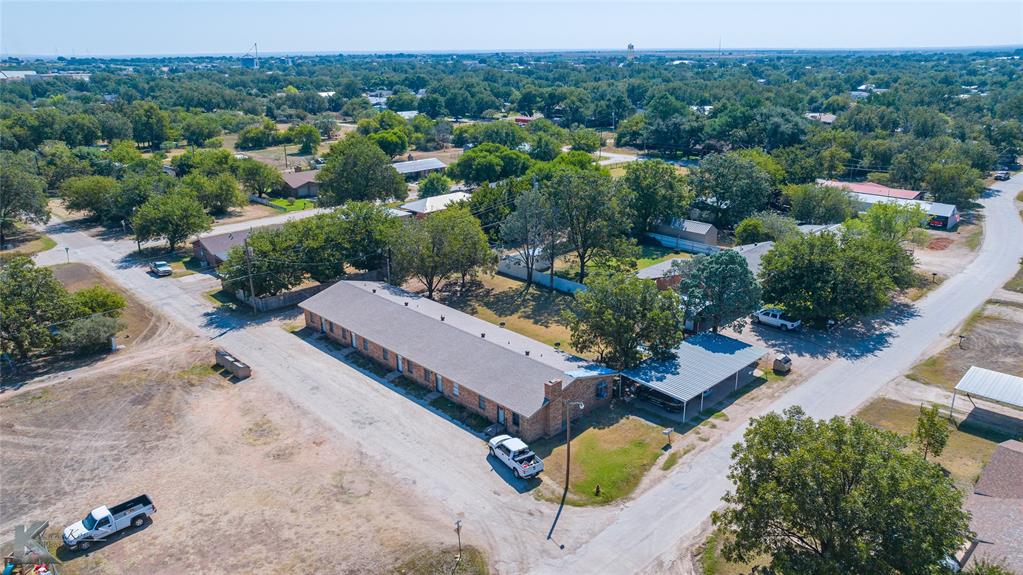 604 North 3rd Street Haskell, TX 79521 - Photo 14 of 19 an aerial view of a house with a garden
