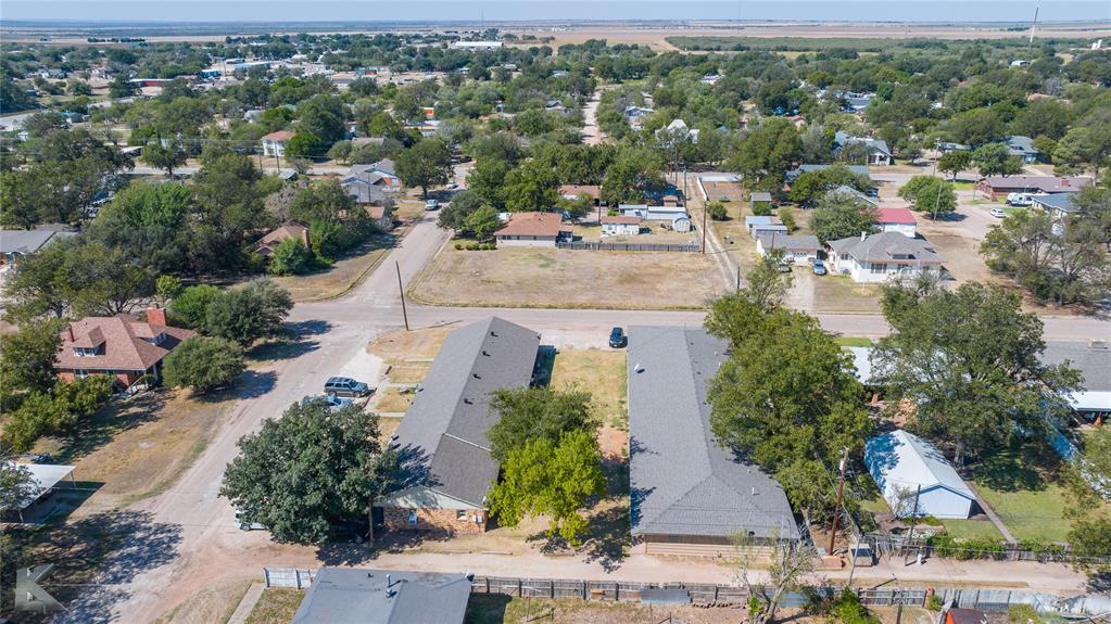 604 North 3rd Street Haskell, TX 79521 - Photo 9 of 19 an aerial view of a city with lots of residential buildings