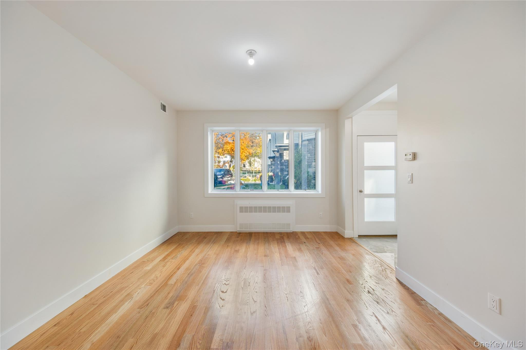 17 Lazer Court, Unit 102 Spring Valley, NY 10977 - Photo 10 of 31 Empty room with light wood-style flooring and radiator heating unit
