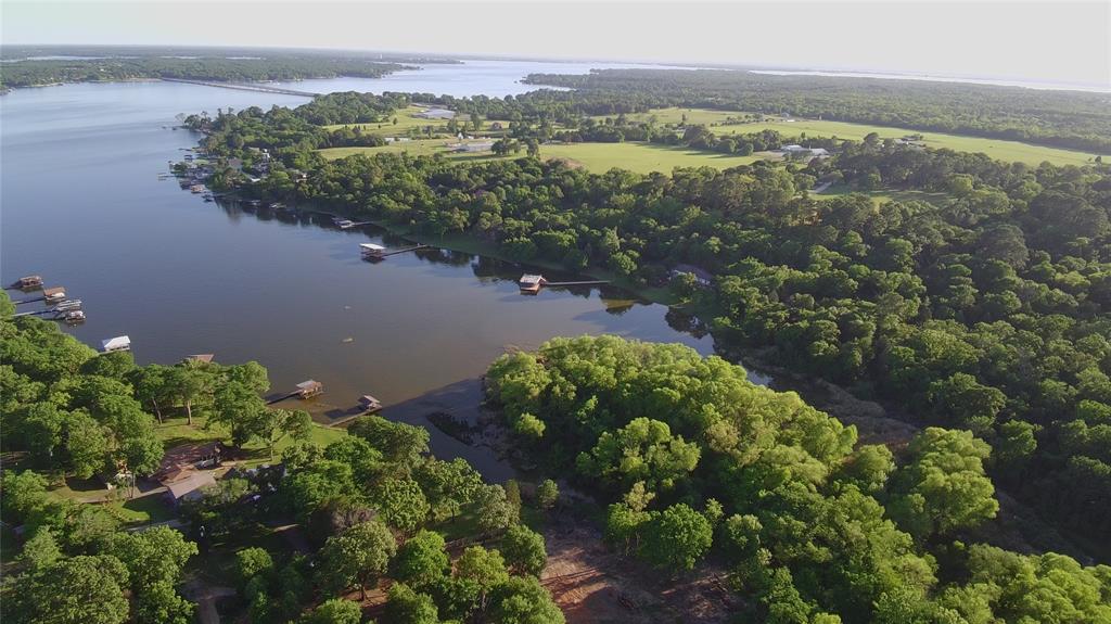 0 Lance Eustace, TX 75124 - Photo 20 of 21 a view of a lake with a yard and mountain in the background