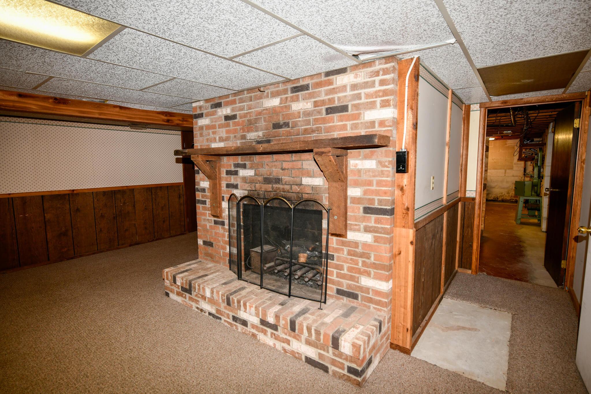 15743 Hagenderfer Road Plain City, OH 43064 - Photo 36 of 49 Full Brick Fireplace w/Bench Hearth