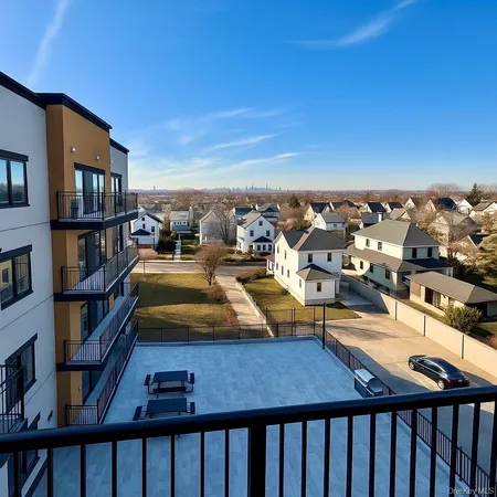 a room with furniture pool and book shelf
