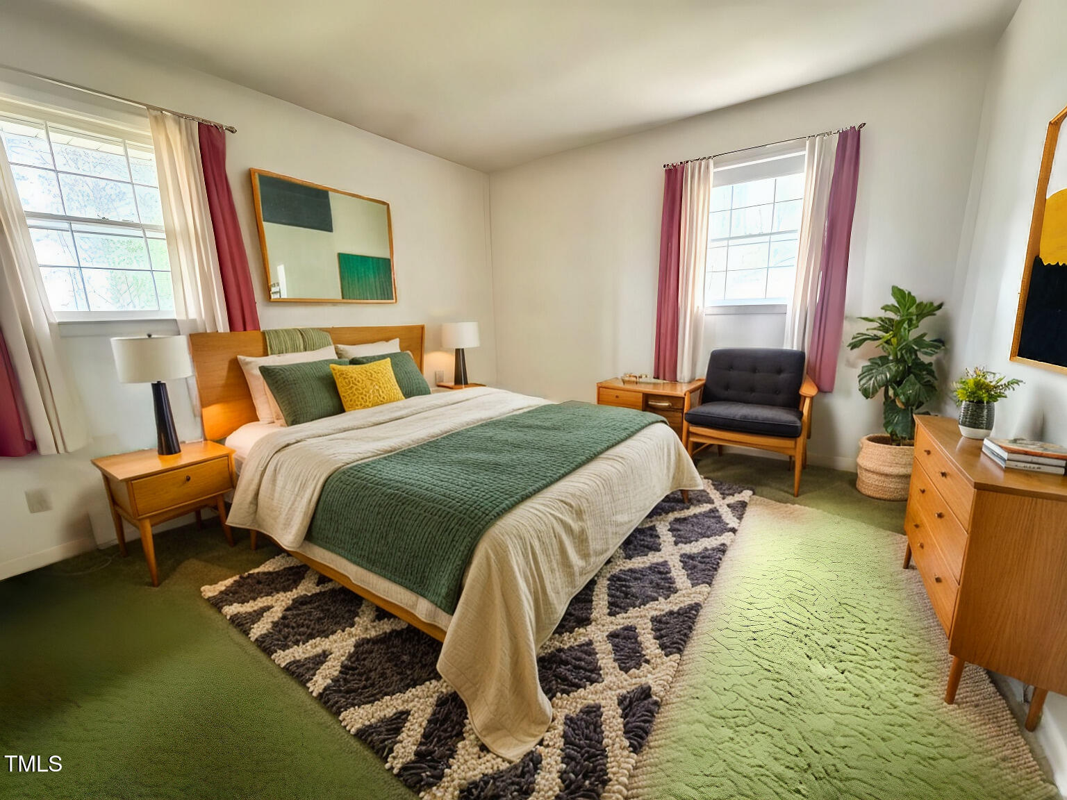 2501 Landis Drive Durham, NC 27705 - Photo 9 of 15 master-bedroom - Bedroom - Mid-Century M