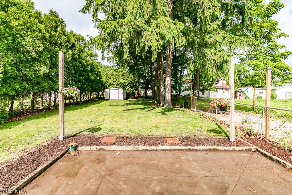 1140 Elmwood Road Cleveland, OH 44124 - Photo 29 of 29 Back cement patio behind the garage is a great retreat after a busy day!