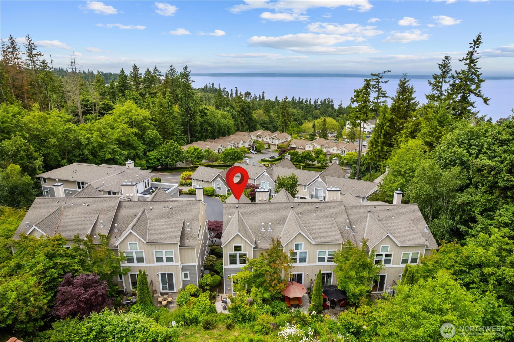 11017 Villa Rosa Lane Mukilteo, WA 98275 - Photo 28 of 37 an aerial view of a house with a garden