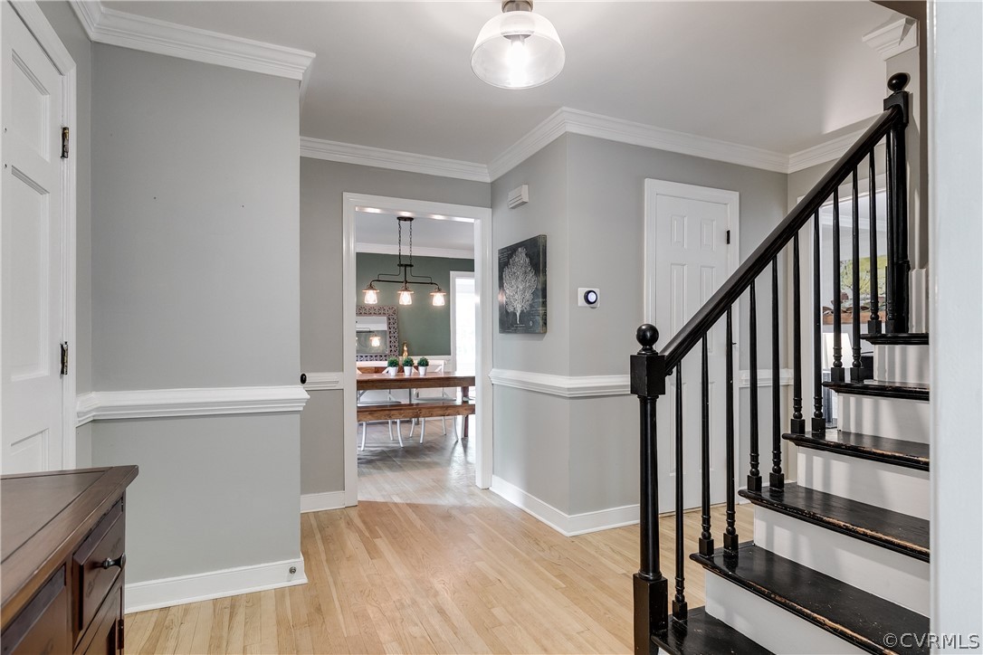 2340 Pathfinder Circle Richmond, VA 23294 - Photo 3 of 23 a view of entryway and hall with wooden floor